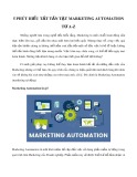 5 phút hiểu tất tần tật Marketing Automation từ A-Z