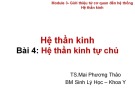 Bài giảng Hệ thần kinh: Bài 2 - Hệ thần kinh tự chủ