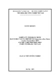 Luận án tiến sĩ Nông nghiệp: Nghiên cứu tính kháng thuốc bảo vệ thực vật của nhện đỏ nâu Oligonychus coffeae Nietner (Acarina: Tetranychidae) trên cây chè và biện pháp khắc phục ở miền núi phía Bắc Việt Nam