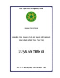 Luận án tiến sĩ Nông nghiệp: Nghiên cứu quản lý và sử dụng đất bãi bồi ven sông Hồng tỉnh Phú Thọ