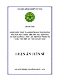 Luận án tiến sĩ: Nghiên cứu thực trạng nhiễm giun tròn đường tiêu hóa, một số đặc điểm sinh học, bệnh học do giun dạ dày gây ra ở lợn, biện pháp phòng trị tại ba tỉnh miền núi phía Bắc Việt Nam