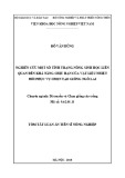 Tóm tắt Luận án tiến sĩ Nông nghiệp: Nghiên cứu một số tính trạng nông sinh học liên quan đến khả năng chịu hạn của vật liệu nhiệt đới phục vụ chọn tạo giống ngô lai