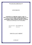 Tóm tắt Luận án tiến sĩ: Ảnh hưởng của nhiệt độ, ẩm độ và thức ăn đến sự gia tăng quần thể của nhện bắt mồi Neoseiulus longispinosus Evans và khả năng sử dụng chúng trong phòng chống sinh học nhện đỏ cam chanh Panonychus citri McGregor (Acari: Tetranychidae)