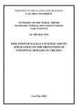 Summary of doctoral thesis: Isolation of bacillus subtilis and its application on the prevention of intestinal diseases in chicken