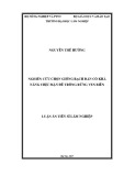 Luận án tiến sĩ Lâm nghiệp: Nghiên cứu chọn giống Bạch đàn có khả năng chịu mặn để trồng rừng ven biển