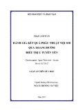 Luận án tiến sĩ Y học: Đánh giá kết quả phẫu thuật nội soi qua xoang bướm điều trị u tuyến yên