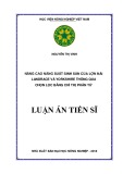 Luận án tiến sĩ Nông nghiệp: Nâng cao năng suất sinh sản của lợn nái Landrace và Yorkshire thông qua chọn lọc bằng chỉ thị phân tử