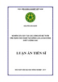 Luận án tiến sĩ Nông nghiệp: Nghiên cứu gây tạo các dòng bố mẹ thơm ứng dụng cho chọn tạo giống lúa lai hai dòng chất lượng cao