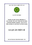 Luận án tiến sĩ: Nghiên cứu một số đặc điểm bệnh lý lợn mắc tiêu chảy thành dịch do virus (Porcine epidemic diarrhea - PED) gây ra trên đàn lợn Mán và lợn Rừng tại tỉnh Hà Giang