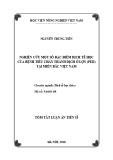 Tóm tắt Luận án tiến sĩ: Nghiên cứu một số đặc điểm dịch tễ học của bệnh tiêu chảy thành dịch ở lợn (PED) tại miền Bắc Việt Nam