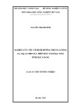 Luận án tiến sĩ Nông nghiệp: Nghiên cứu yếu tố dinh dưỡng trung lượng (Ca, Mg, S) cho lúa trên đất xám bạc màu tỉnh Bắc Giang