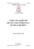 Luận án tiến sĩ Y học: Nghiên cứu sự biến đổi một số cytokin ở ở bệnh nhân xơ cứng bì hệ thống