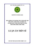 Luận án tiến sĩ Nông nghiệp: Ảnh hưởng của phương thức chăn nuôi lợn đến chất lượng phúc lợi động vật và năng suất chăn nuôi ở một số tỉnh vùng Đồng bằng Sông Hồng