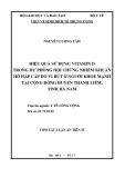 Tóm tắt Luận án tiến sĩ Y tế công cộng: Hiệu quả sử dụng vitamin D trong dự phòng hội chứng nhiễm khuẩn hô hấp cấp do vi rút ở người khỏe mạnh tại cộng đồng huyện Thanh Liêm, tỉnh Hà Nam