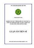 Luận án tiến sĩ Nông nghiệp: Nghiên cứu phát triển nguồn vật liệu phục vụ chọn tạo giống ngô nếp lai chất lượng cao và giàu hàm lượng anthocyanin