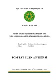 Tóm tắt Luận án tiến sĩ Nông nghiệp: Nghiên cứu sử dụng chế phẩm nguồn gốc thảo dược phòng và trị bệnh viêm tử cung bò sữa