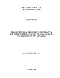 Luận án tiến sĩ Thủy sản: Thành phần loài thuộc họ eleotridae và đặc điểm sinh học của một số loài cá bống phân bố trên tuyến sông Hậu