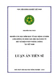 Luận án tiến sĩ Nông nghiệp: Nghiên cứu đặc điểm dịch tễ học bệnh Lở mồm long móng và đánh giá hiệu quả kinh tế một số biện pháp phòng chống tại Việt Nam