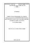 Tóm tắt Luận án tiến sĩ Nông nghiệp: Nghiên cứu đặc tính sinh học của vi khuẩn Photobacterium damselae gây bệnh trên một số loài cá biển nuôi lồng tại Việt Nam và tạo chủng đột biến giảm độc lực phục vụ sản xuất vắc xin phòng bệnh