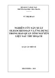 Luận án tiến sĩ Nuôi trồng thủy sản: Nghiên cứu sản xuất oligochitosan và ứng dụng trong bảo quản tôm nguyên liệu sau thu hoạch