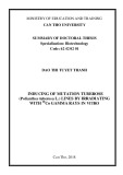 Summary of doctoral thesis: Inducing of mutation tuberose (Polianthes tuberosa L.) lines by irradiating with 60Co gamma rays in vitro