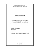 Tóm tắt Luận án tiến sĩ Địa chất: Đặc điểm quặng hoá Li vùng Đức Phổ - Sa Huỳnh