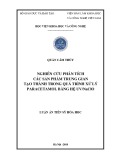 Luận án tiến sĩ Hóa học: Nghiên cứu phân tích các sản phẩm trung gian tạo thành trong quá trình xử lý Paracetamol bằng hệ UV/NaClO