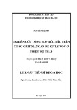 Luận án tiến sĩ Khoa học: Nghiên cứu tổng hợp xúc tác trên cơ sở oxit mangan để xử lý VOC ở nhiệt độ thấp