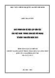 Tóm tắt Luận án tiến sĩ Lịch sử: Quá trình bảo vệ độc lập dân tộc của Việt Nam trong lĩnh vực đối ngoại từ năm 1986 đến năm 2015