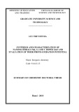 Summary of chemistry doctoral thesis: Synthesis and characterization of doped Mn, Ce and C to ZnO nanoparticles and evaluation of their photo-oxidation potentiability