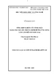 Tóm tắt Luận án tiến sĩ Hóa học: Tổng hợp, nghiên cứu tính chất màng polyme gốc phenyl định hướng ứng dụng làm cảm biến ion kim loại