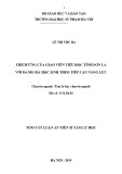 Tóm tắt Luận văn tiến sĩ Tâm lý học: Thích ứng của giáo viên tiểu học tỉnh Sơn La với đánh giá học sinh theo tiếp cận năng lực