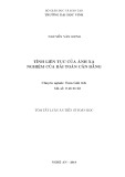 Tóm tắt Luận án tiến sĩ Toán học: Tính liên tục của ánh xạ nghiệm của bài toán cân bằng