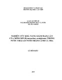 Luận án tiến sĩ Nông nghiệp: Nghiên cứu khả năng giảm đạm lân của cỏ Mồm mỡ (Hymenachne acutigluma trong nước thải ao nuôi thâm canh cá Tra