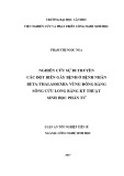 Luận án tiến sĩ Nông nghiệp: Nghiên cứu sự di truyền các đột biến gây bệnh ở bệnh nhân Beta thalassemia vùng Đồng bằng sông Cửu Long bằng kỹ thuật sinh học phân tử