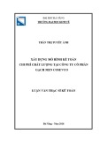 Luận văn thạc sĩ Kế toán: Xây dựng mô hình kế toán chi phí chất lượng tại Công ty Cổ phần Gạch men Cosevco