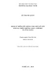 Tóm tắt Luận án tiến sĩ Toán học: Định lý điểm bất động cho một số lớp ánh xạ trên không gian b-mêtric và ứng dụng