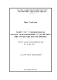 Luận án tiến sĩ Nông nghiệp: Nghiên cứu tuyển chọn vi khuẩn Bacillusthuringiensis phục vụ tạo chế phẩm diệt côn trùng bộ hai cánh (Diptera)