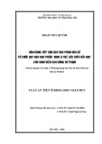 Luận án tiến sĩ Khoa học giáo dục: Vận dụng tiếp cận dạy học phân hóa để tổ chức dạy học học phần “Sinh lí trẻ lứa tuổi tiểu học” cho sinh viên cao đẳng sư phạm