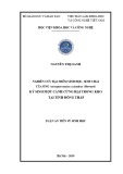 Luận án tiến sĩ Sinh học: Nghiên cứu đặc điểm sinh học, sinh thái của ong Anisopteromalus calandrae (Howard) ký sinh mọt Cánh cứng hại trong kho tại tỉnh Đồng Tháp