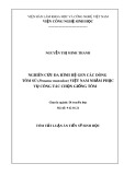 Tóm tắt Luận án tiến sĩ Sinh học: Nghiên cứu đa hình hệ gen các dòng tôm sú (Penaeus monodon) Việt Nam nhằm phục vụ công tác chọn giống tôm