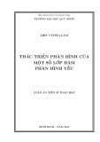 Luận án tiến sĩ Toán học: Thác triển phân hình của một số lớp hàm phân hình yếu