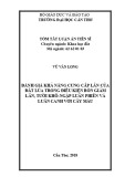 Tóm tắt Luận án tiến sĩ Nông nghiệp: Đánh giá khả năng cung cấp lân của đất lúa trong điều kiện bón giảm lân, tưới khô ngập luân phiên và luân canh với cây màu