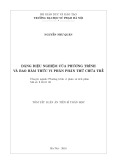 Tóm tắt Luận án tiến sĩ Toán học: Dáng điệu nghiệm của phương trình và bao hàm thức vi phân phân thứ chứa trễ