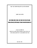 Luận văn tiến sĩ Lịch sử: Quá trình bảo vệ độc lập dân tộc của Việt Nam trong lĩnh vực đối ngoại từ năm 1986 đến năm 2015