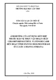 Tóm tắt Luận án tiến sĩ Nông nghiệp: Ảnh hưởng của sử dụng kết hợp thuốc bảo vệ thực vật hoạt chất Chlopyrifos ethyl và Fenobucarb đến hoạt tính enzym Cholinesterase cá lóc (Channa striata)