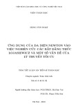 Tóm tắt Luận án tiến sĩ Toán học: Ứng dụng của đa diện Newton vào việc nghiên cứu các bất đẳng thức Lojasiewicz và một số vấn đề của lý thuyết tối ưu