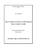 Tóm tắt Luận án tiến sĩ Văn học: Thơ  văn Trần Nguyên Đán, Nguyễn Phi Khanh trong văn học Vãn Trần