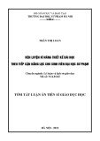 Tóm tắt Luận án tiến sĩ Giáo dục học: Rèn luyện kỹ năng thiết kế bài học theo tiếp cận năng lực cho sinh viên đại học sư phạm