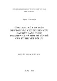 Luận án tiến sĩ Toán học: Ứng dụng của đa diện Newton vào việc nghiên cứu các bất đẳng thức Lojasiewicz và một số vấn đề của lý thuyết tối ưu